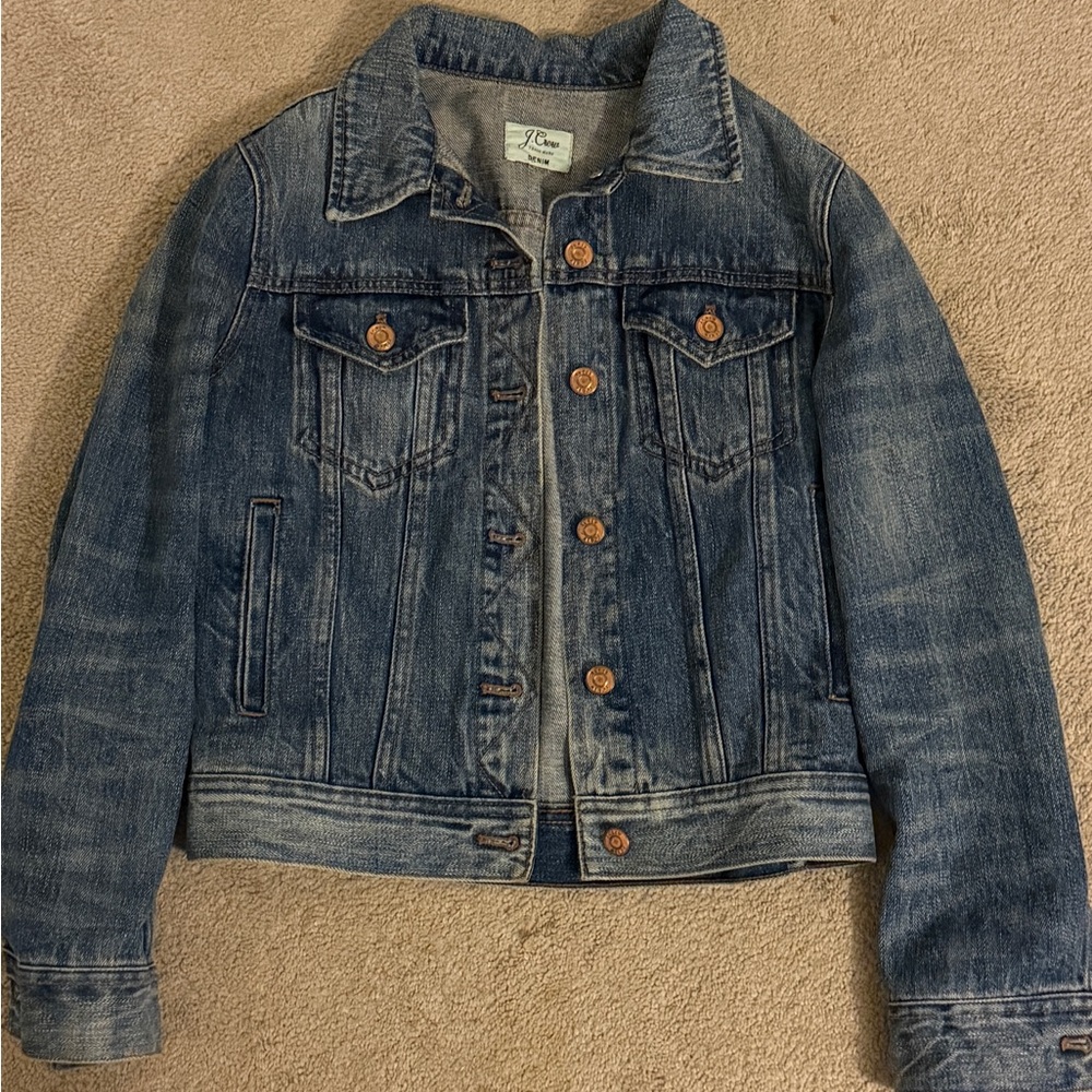 JCrew Women’s Denim Jacket with Button Details